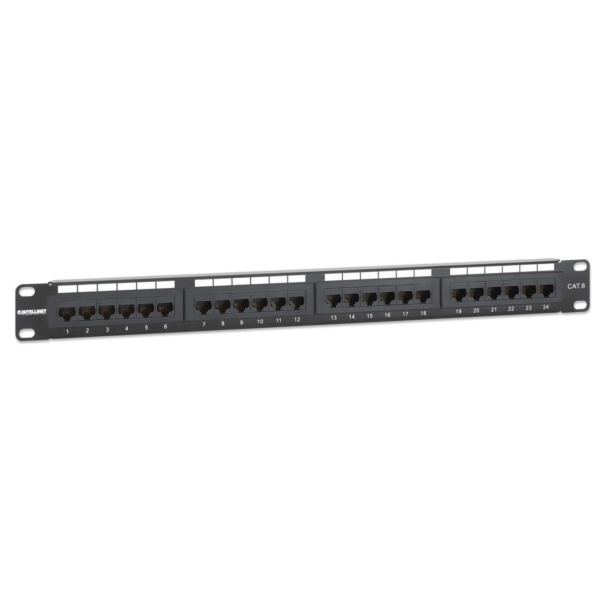 Cat6 24-Port Patch Panel, 1U Image 3