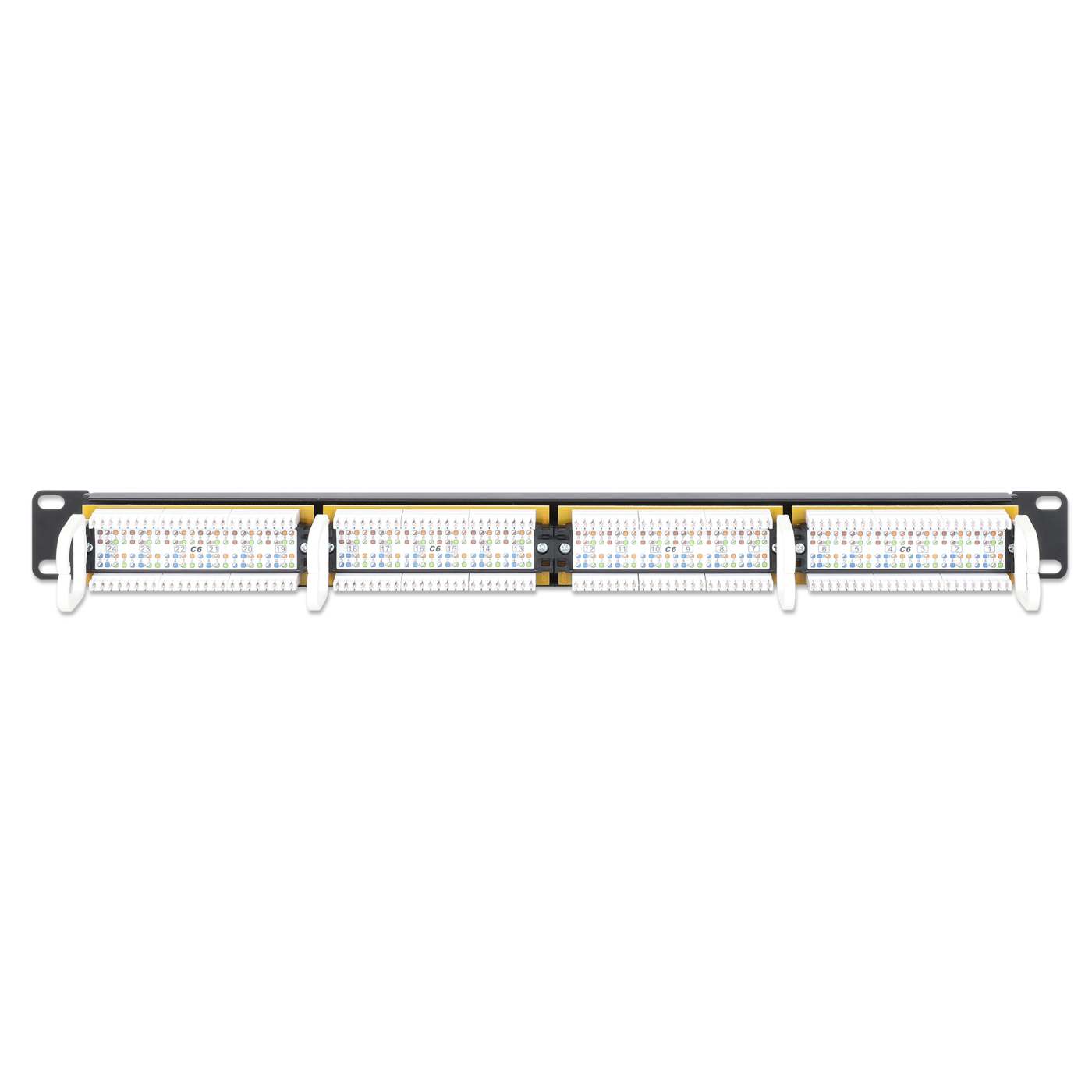 Intellinet Cat6 24-Port Patch Panel, 1U (520959)