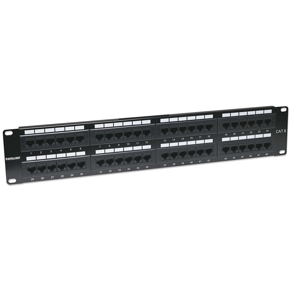 Cat6 48-Port Patch Panel, 2U Image 3