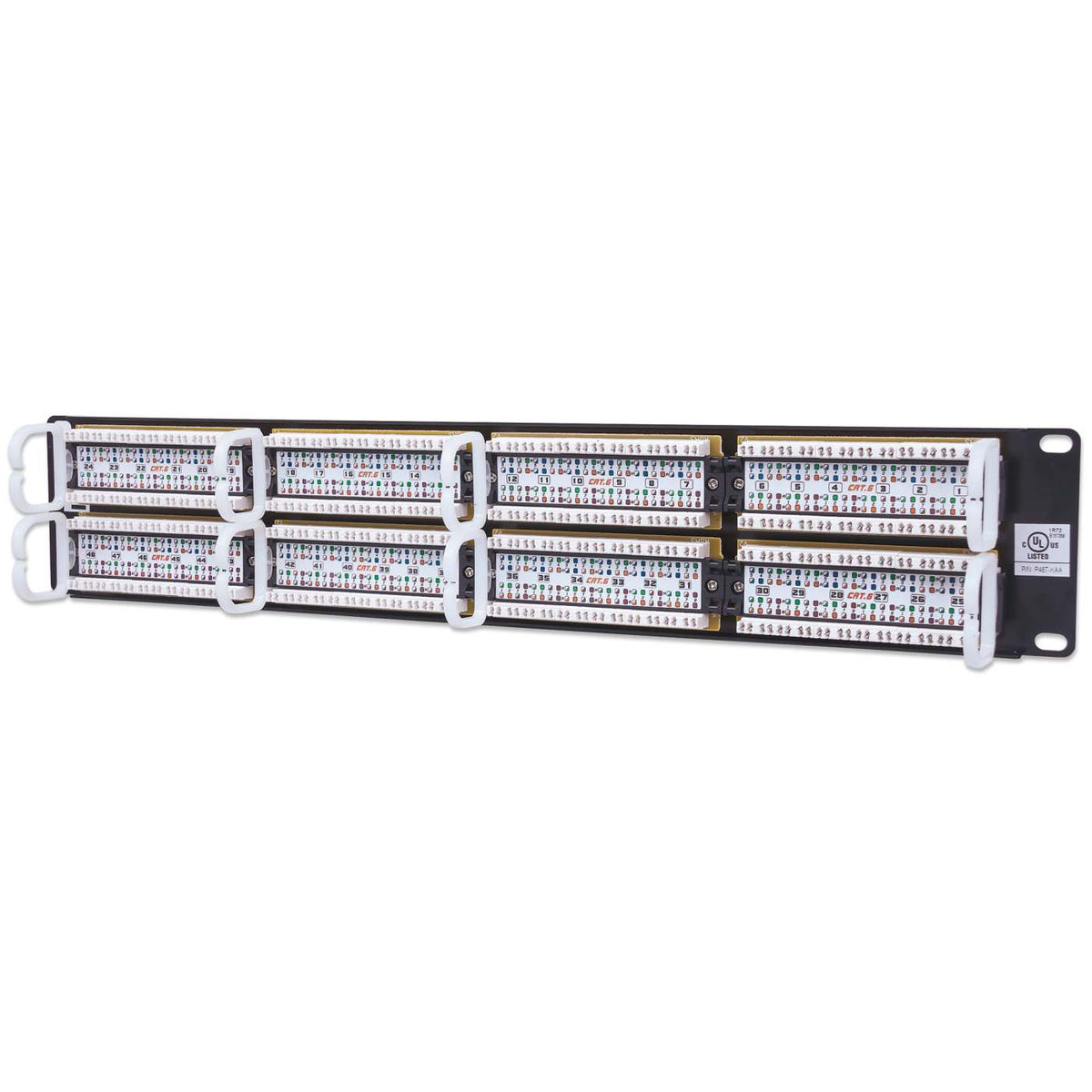 Cat6 48-Port Patch Panel, 2U Image 4