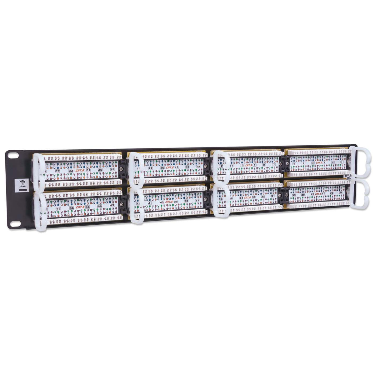 Cat6 48-Port Patch Panel, 2U Image 5