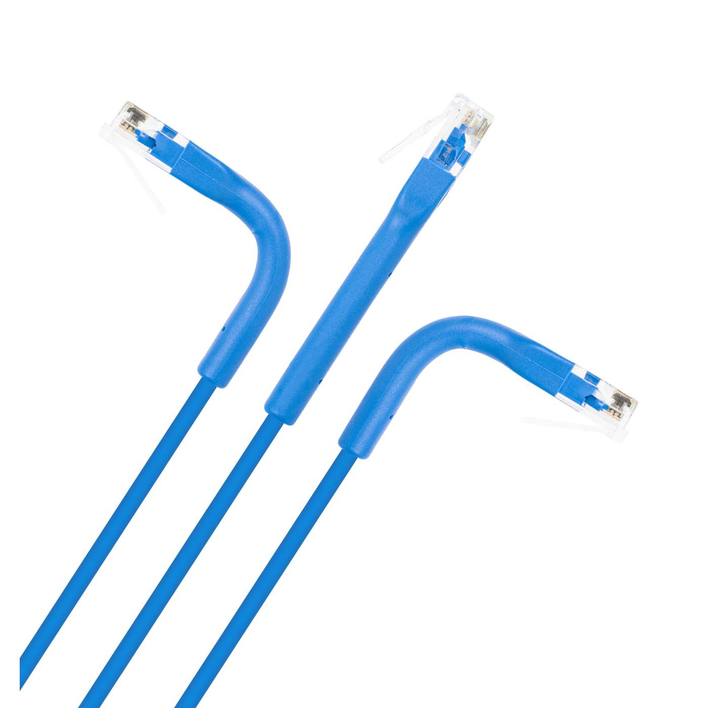 Cat6 U/UTP FlexiBoot Slim Network Patch Cable, 1 ft., Blue, 10-Pack Image 6