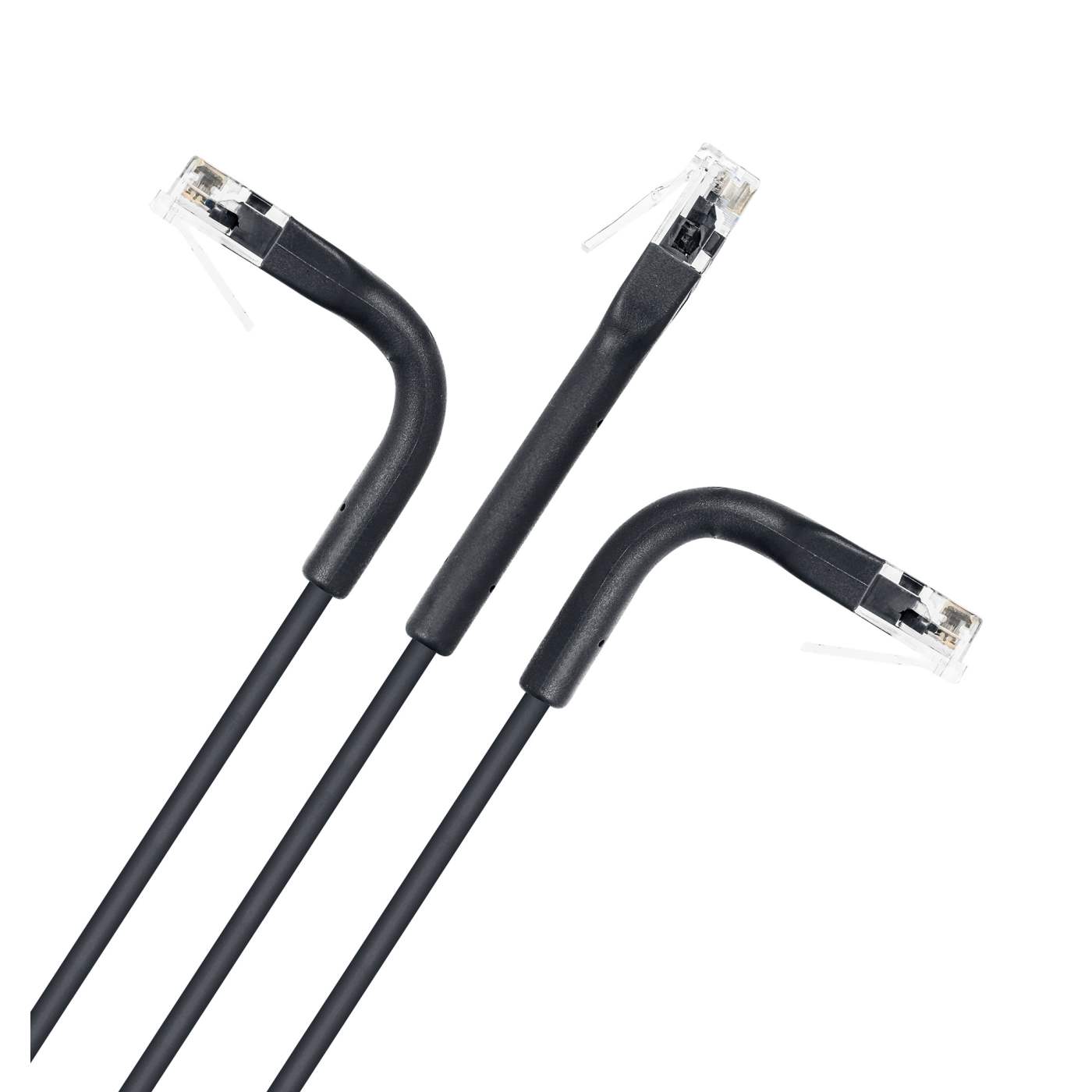 Cat6 U/UTP FlexiBoot Slim Network Patch Cable, 2 ft., Black, 10-Pack Image 6