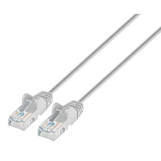 Cat6 U/UTP Slim Network Patch Cable, 0.5 ft., Gray Image 1