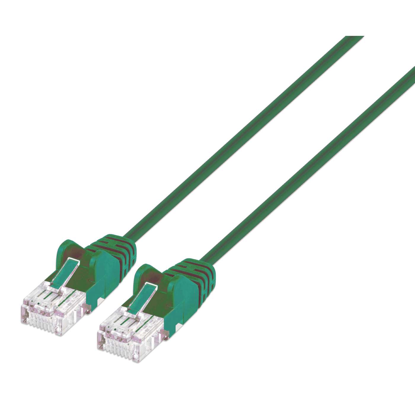 Cat6 U/UTP Slim Network Patch Cable, 0.5 ft., Green Image 1