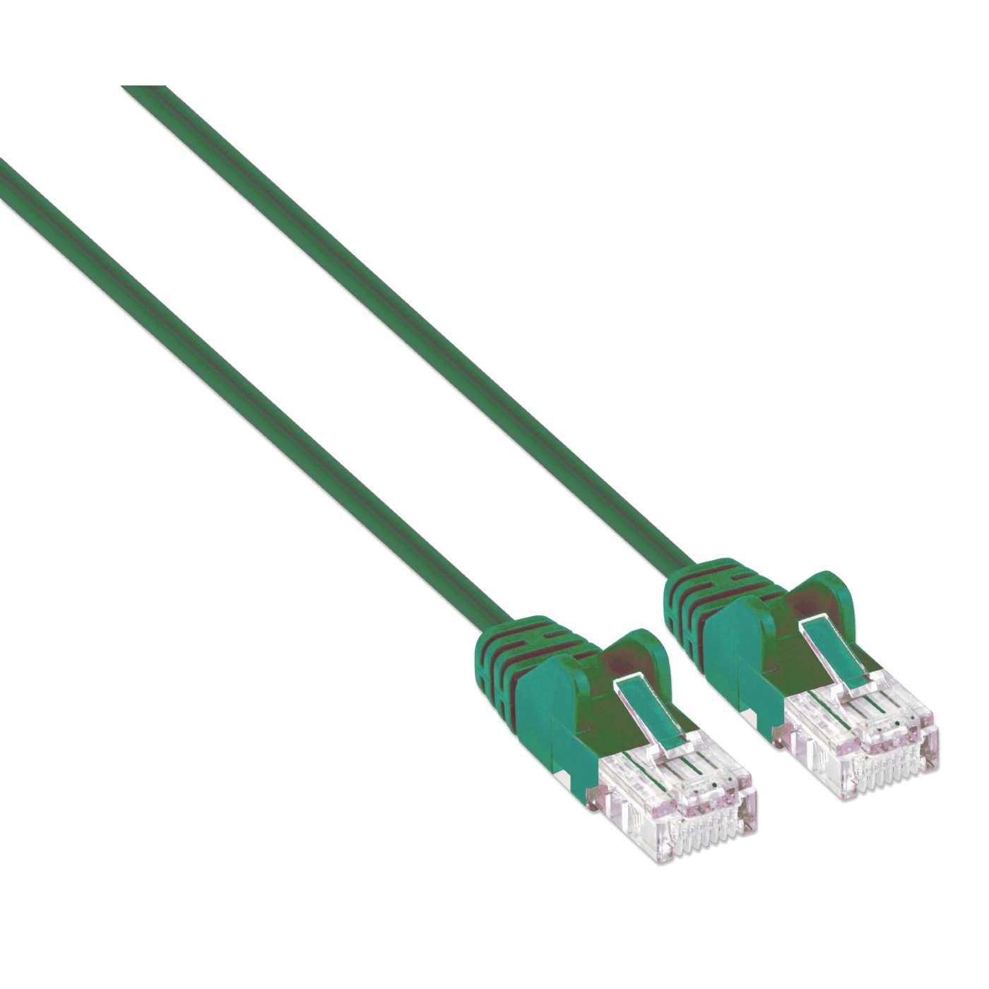 Cat6 U/UTP Slim Network Patch Cable, 0.5 ft., Green Image 2