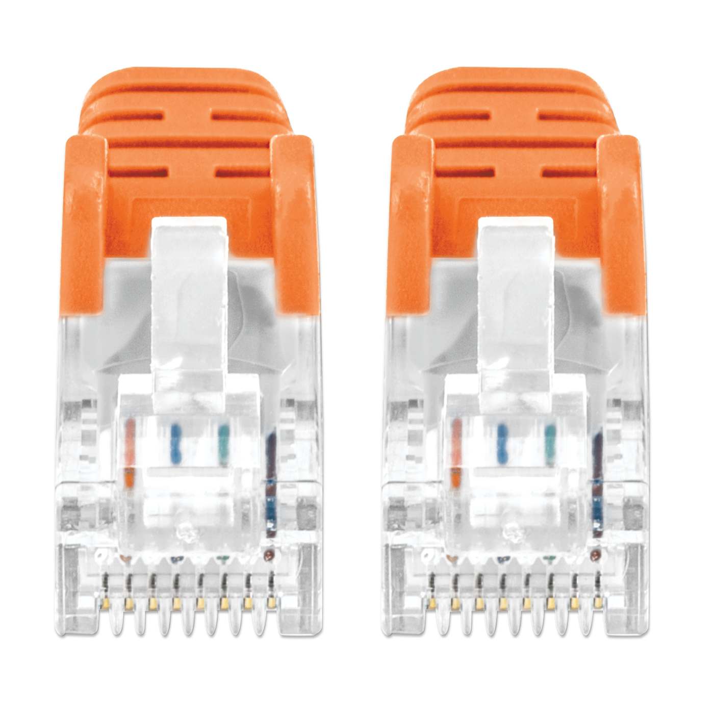 Cat6 U/UTP Slim Network Patch Cable, 0.5 ft., Orange Image 3