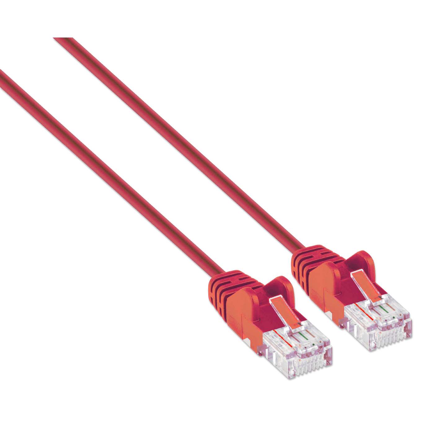 Cat6 U/UTP Slim Network Patch Cable, 0.5 ft., Red Image 2