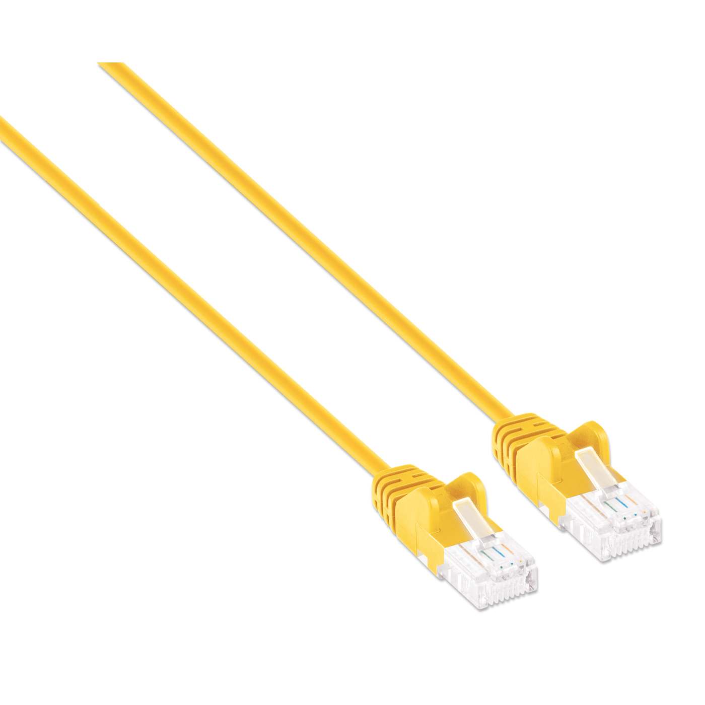 Cat6 U/UTP Slim Network Patch Cable, 1 ft., Yellow Image 2