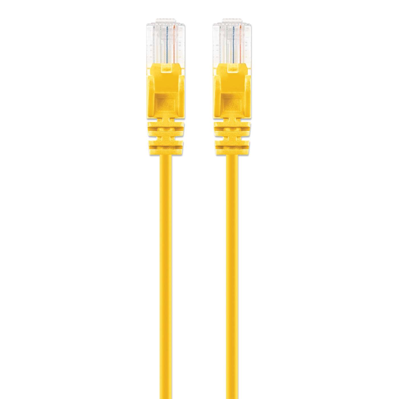 Cat6 U/UTP Slim Network Patch Cable, 1 ft., Yellow Image 4