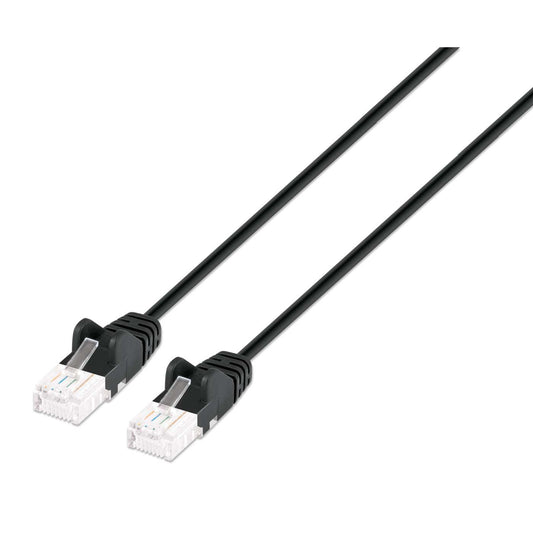 Cat6 U/UTP Slim Network Patch Cable, 1.5 ft., Black Image 1