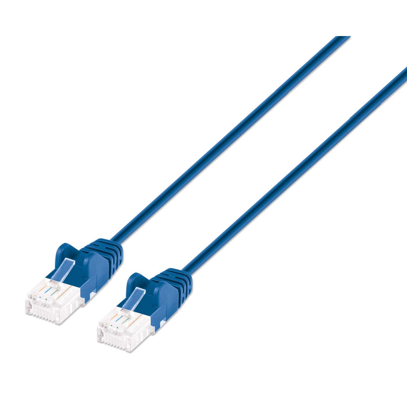 Cat6 U/UTP Slim Network Patch Cable, 1.5 ft., Blue Image 1