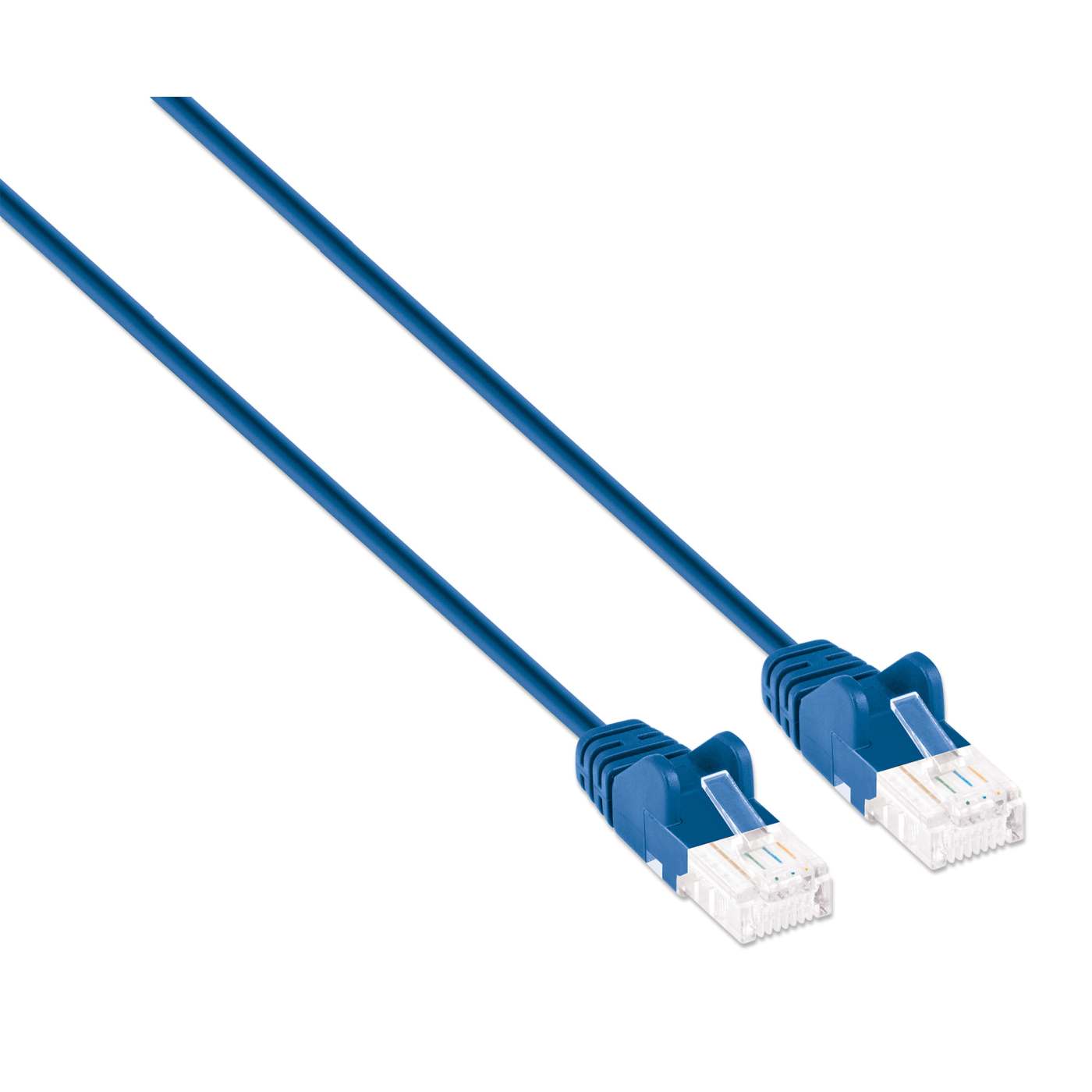 Cat6 U/UTP Slim Network Patch Cable, 1.5 ft., Blue Image 2
