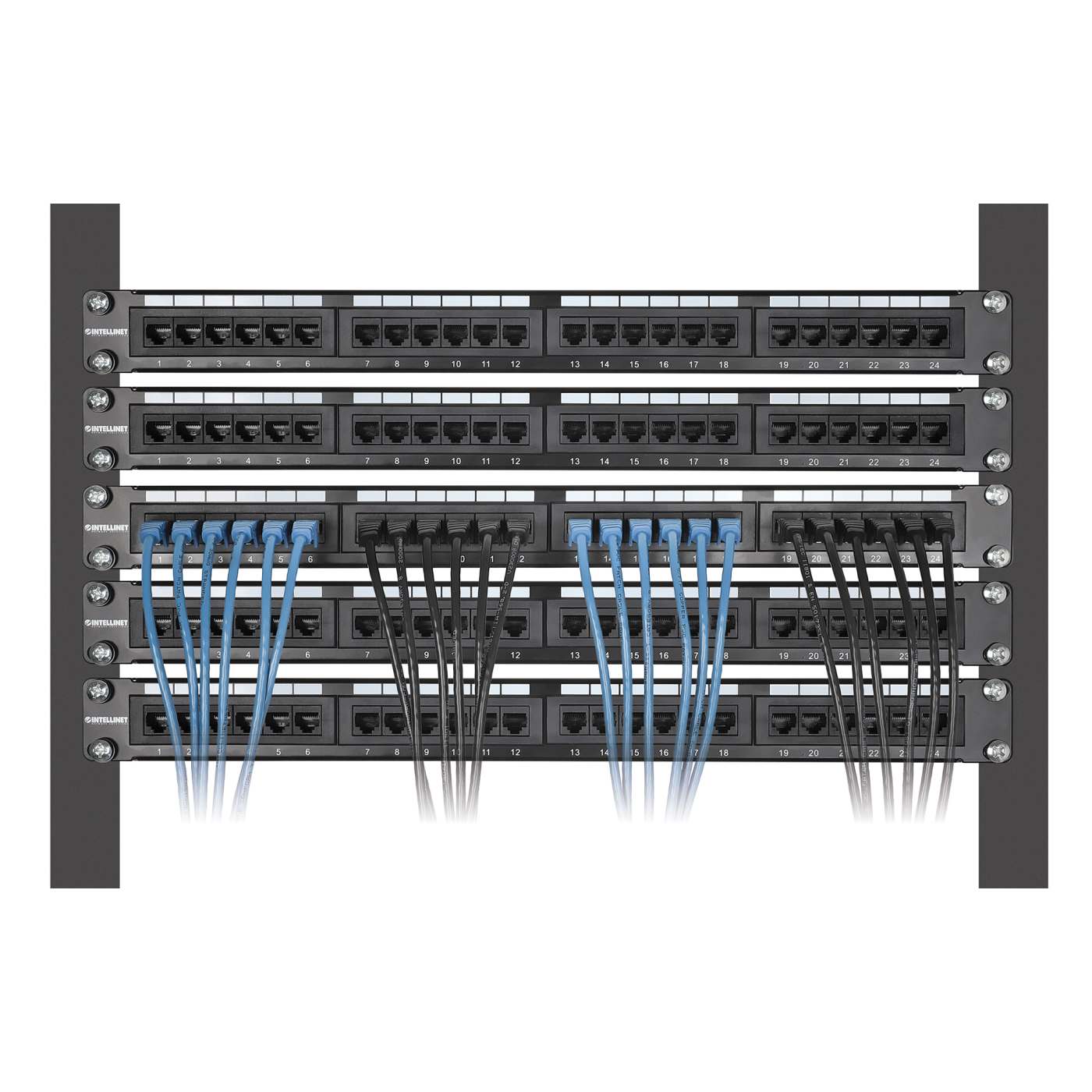 Cat6 U/UTP Slim Network Patch Cable, 25 ft., Blue, 5-Pack Image 6