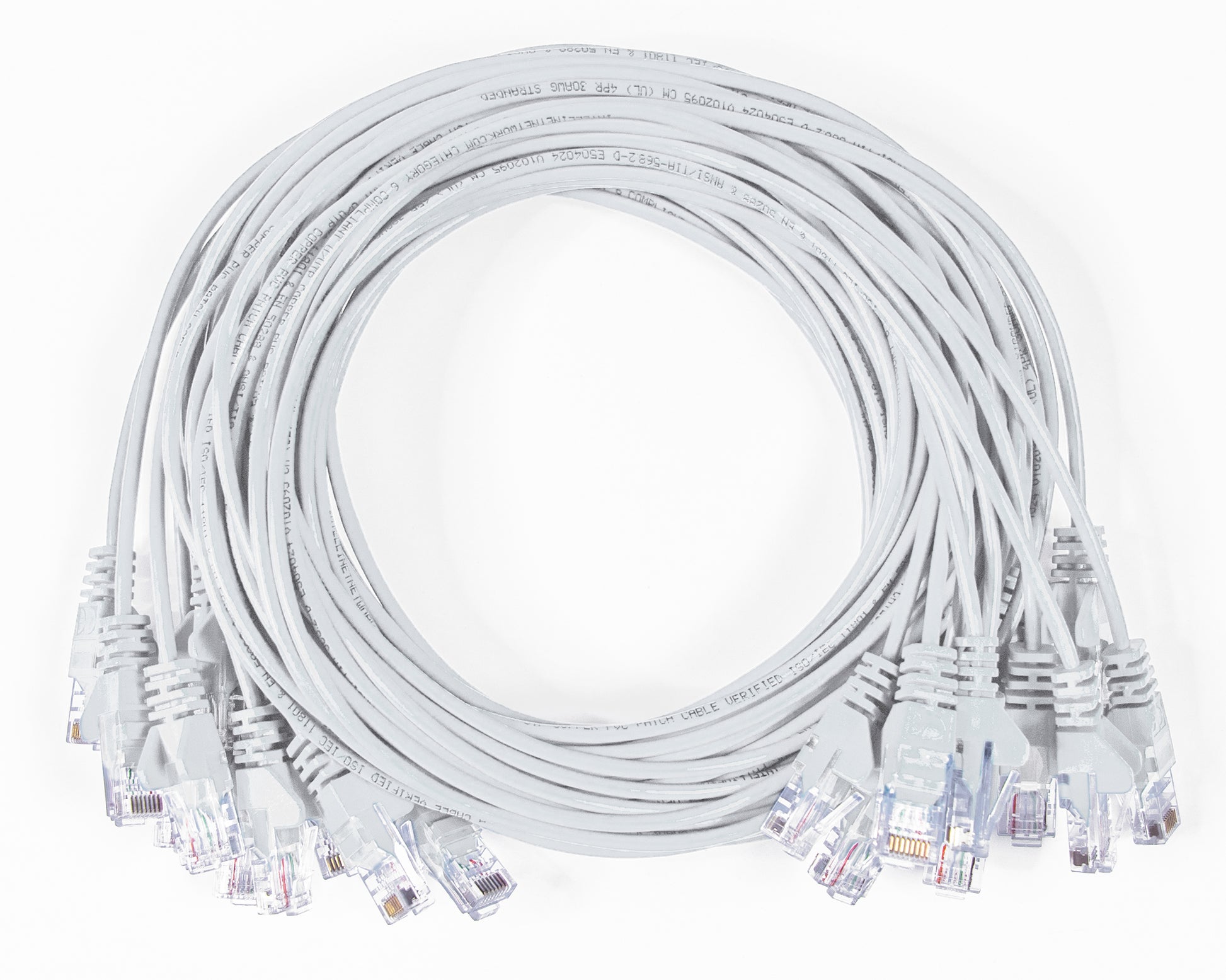 Cat6 Molded Ultra-Slim UTP Ethernet Cable, 6-in.