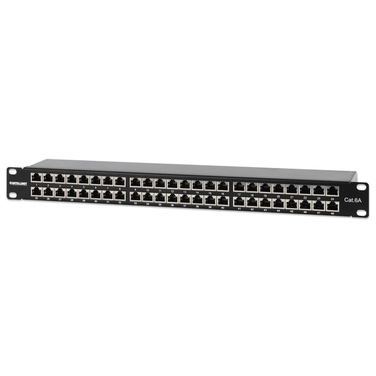 Cat6a 10G Shielded 48-Port Patch Panel, 1U Image 1