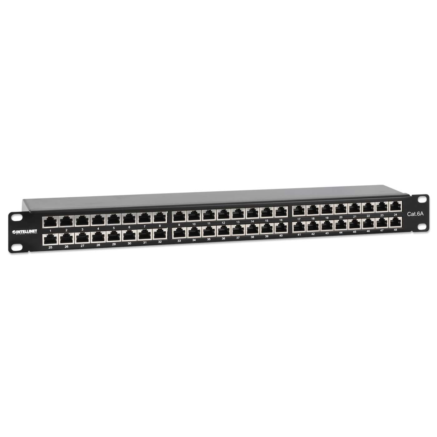 Cat6a 10G Shielded 48-Port Patch Panel, 1U Image 2