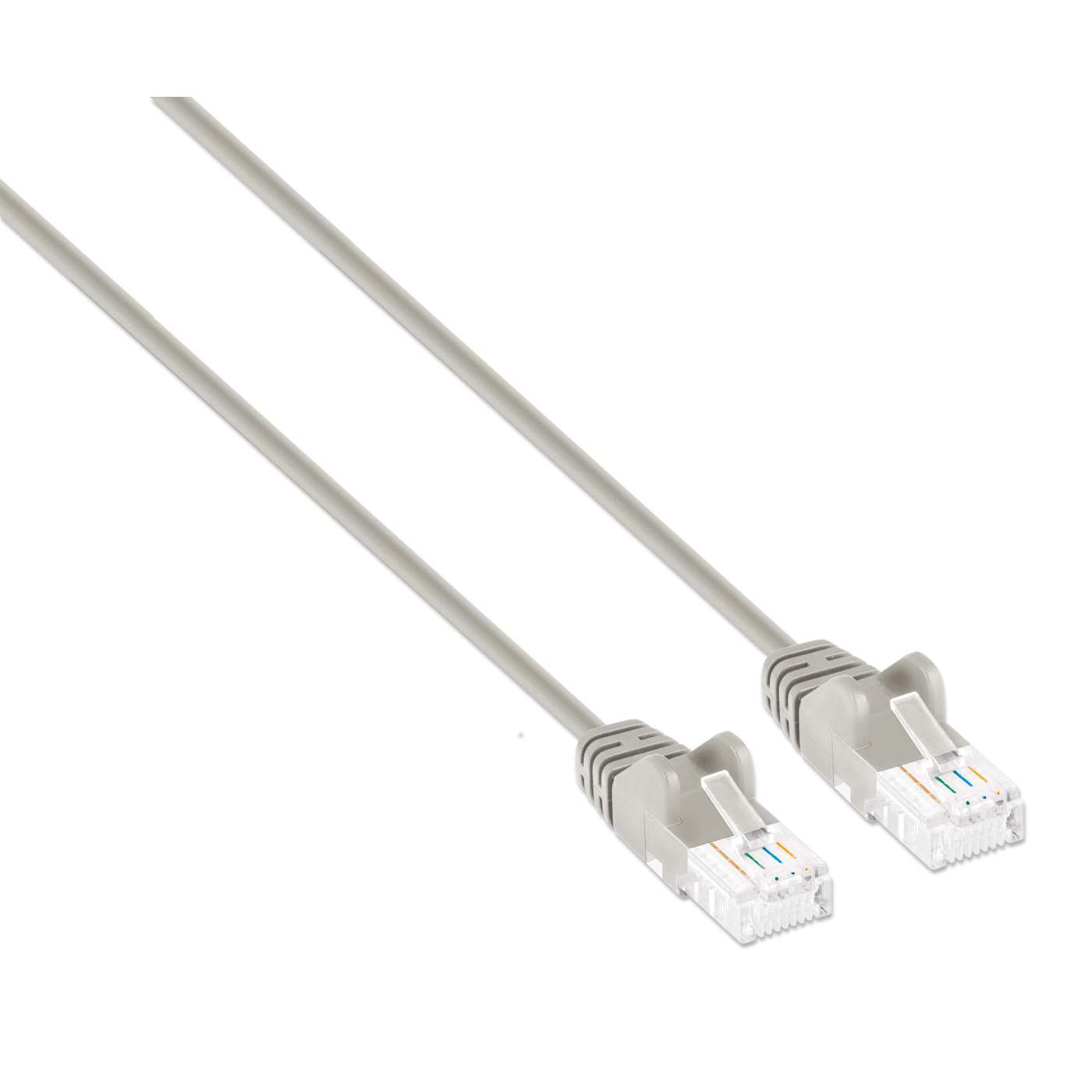Cat6a U/UTP Slim Network Patch Cable, 0.5 ft., Gray Image 2