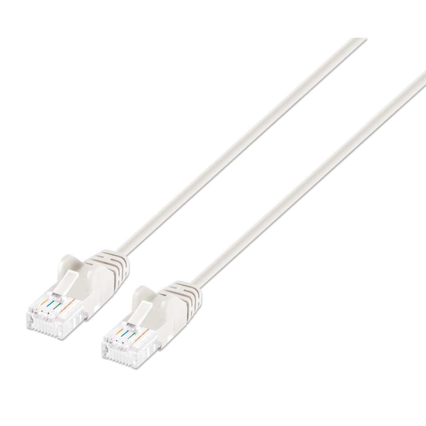 Cat6a U/UTP Slim Network Patch Cable, 0.5 ft., White Image 1