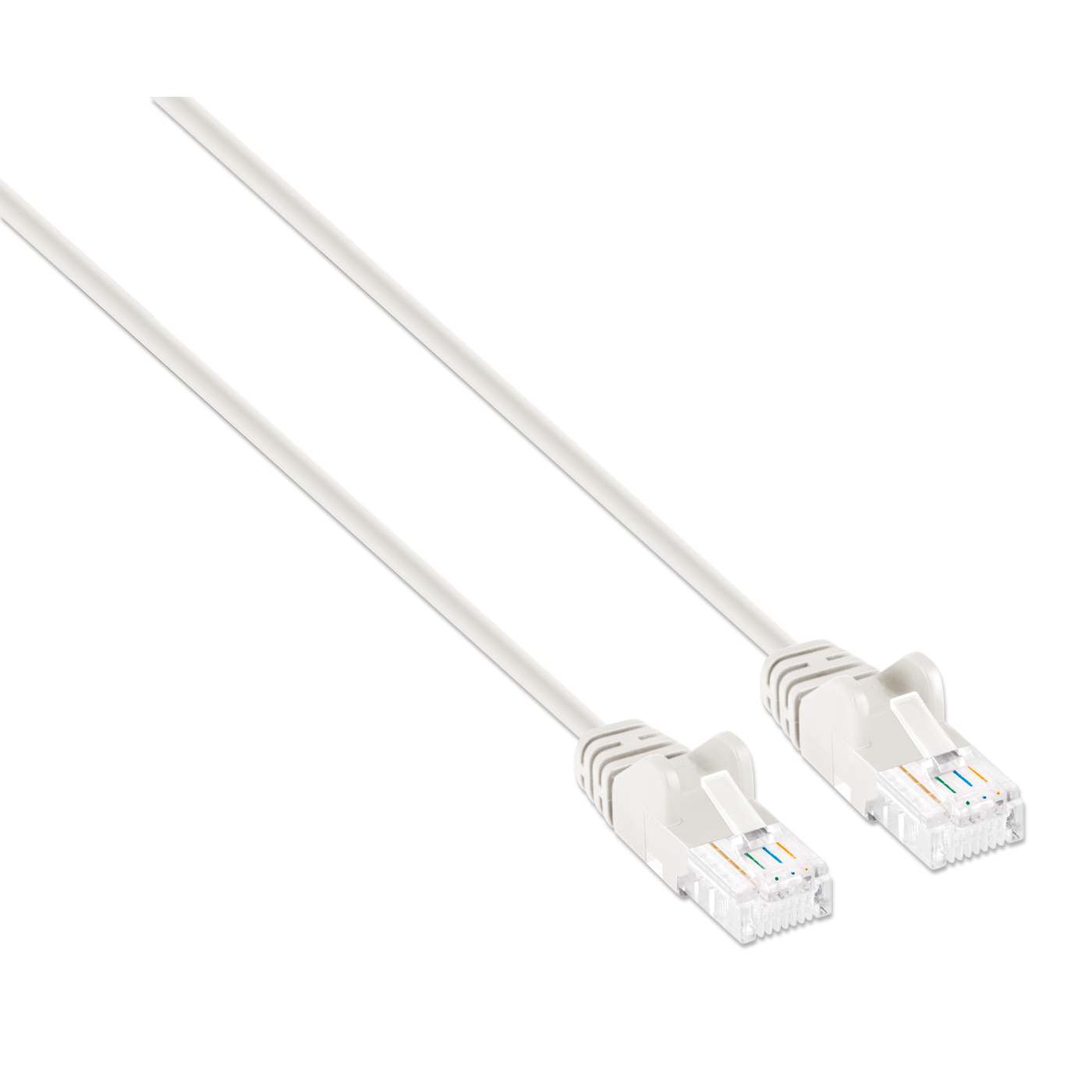 Cat6a U/UTP Slim Network Patch Cable, 0.5 ft., White Image 2
