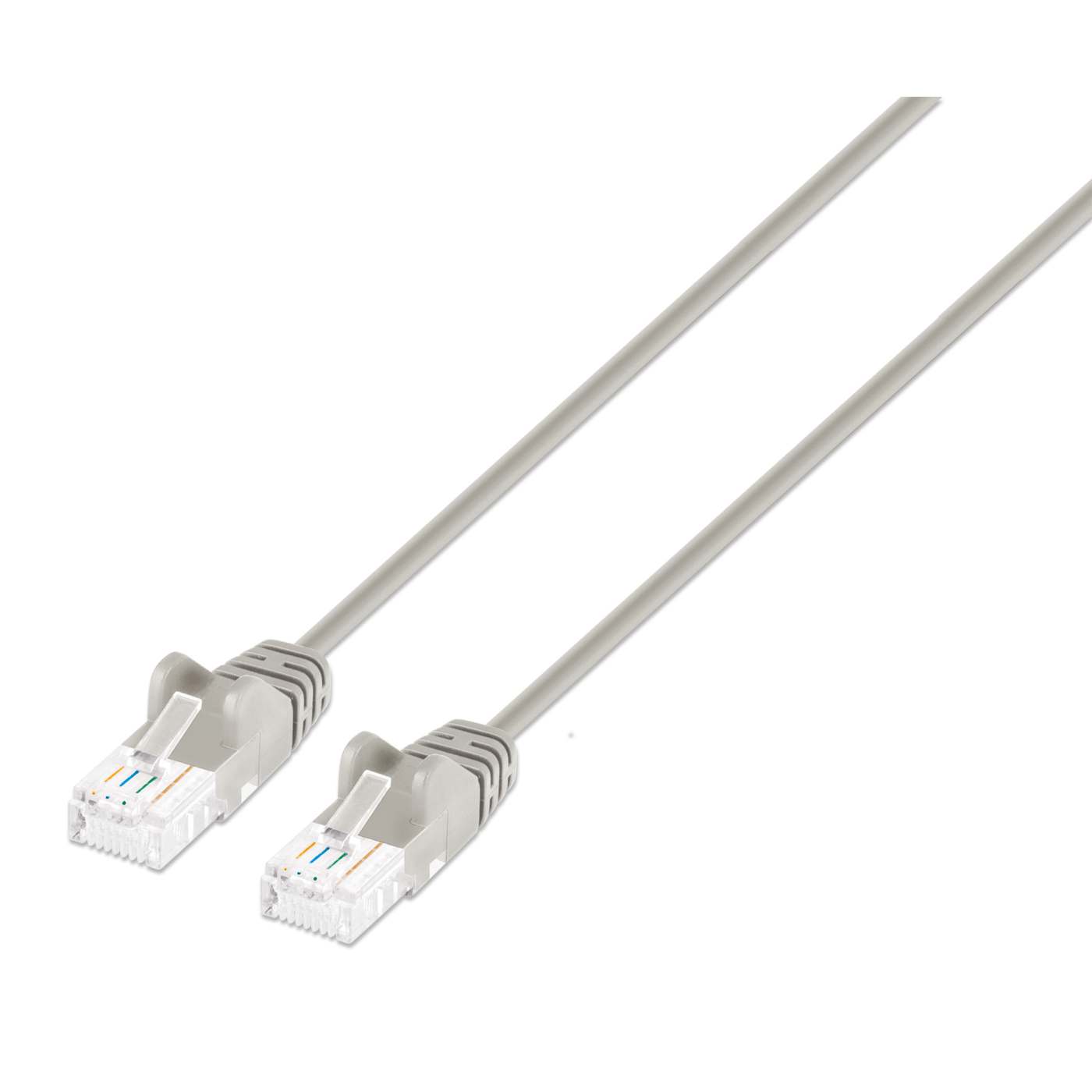 Cat6a U/UTP Slim Network Patch Cable, 1 ft., Gray Image 1