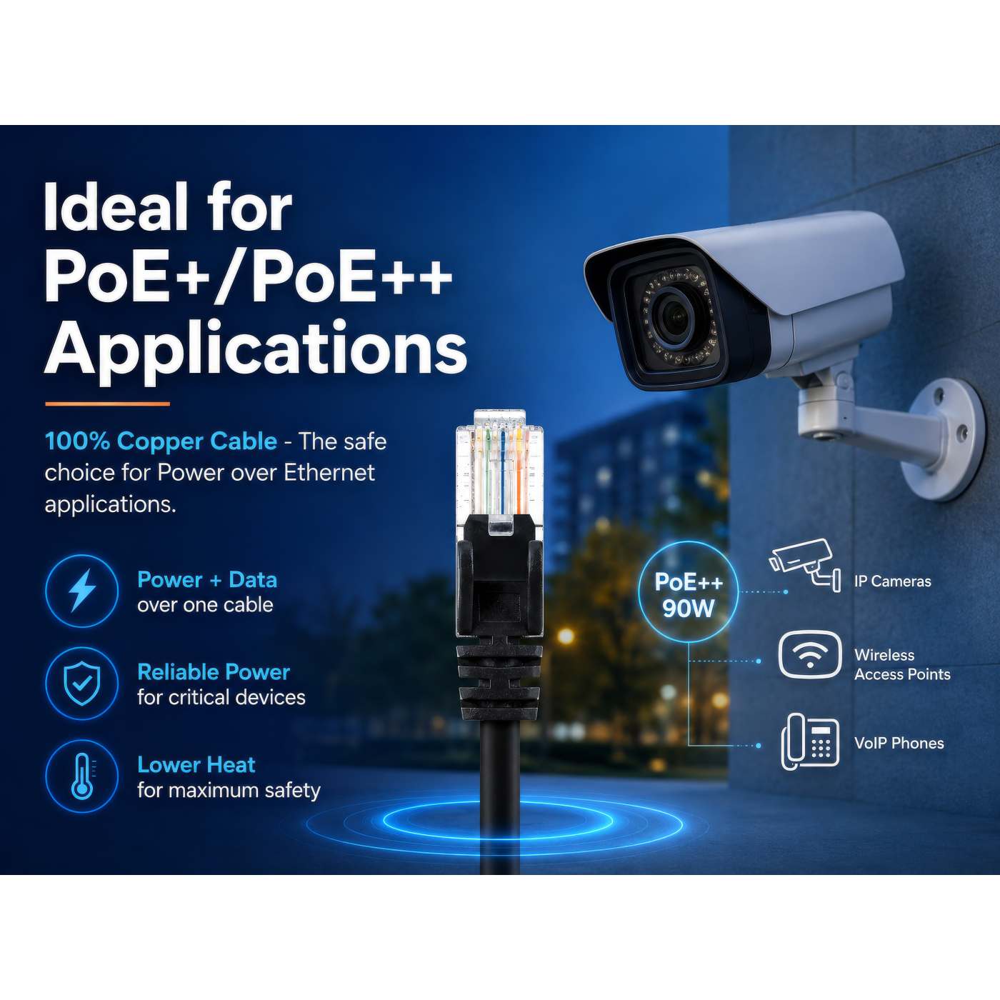 Cat6a U/UTP Slim Network Patch Cable, 5 ft., Black, 10-Pack Image 7