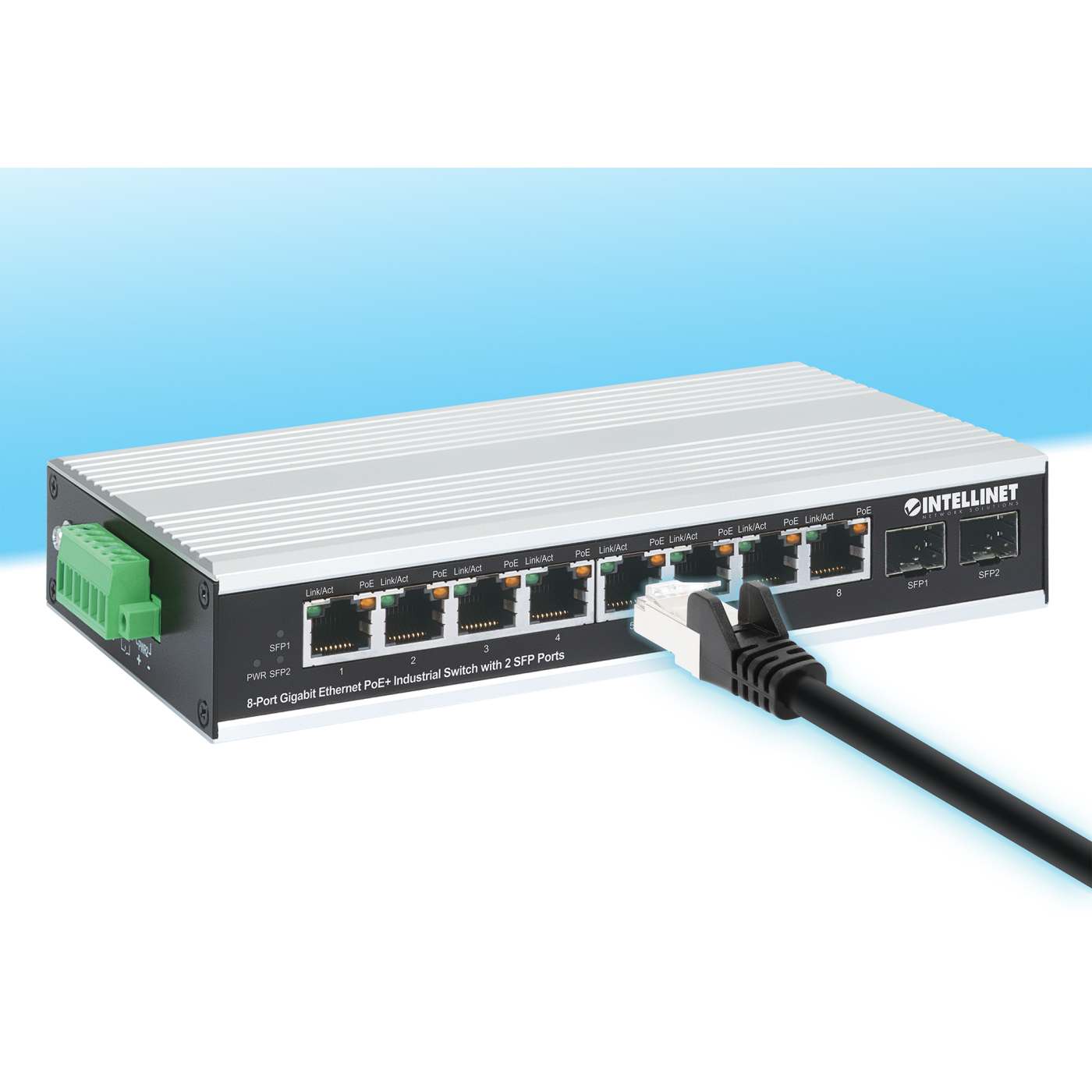Cat8.1 S/FTP Network Patch Cable, 1 ft., Black Image 5