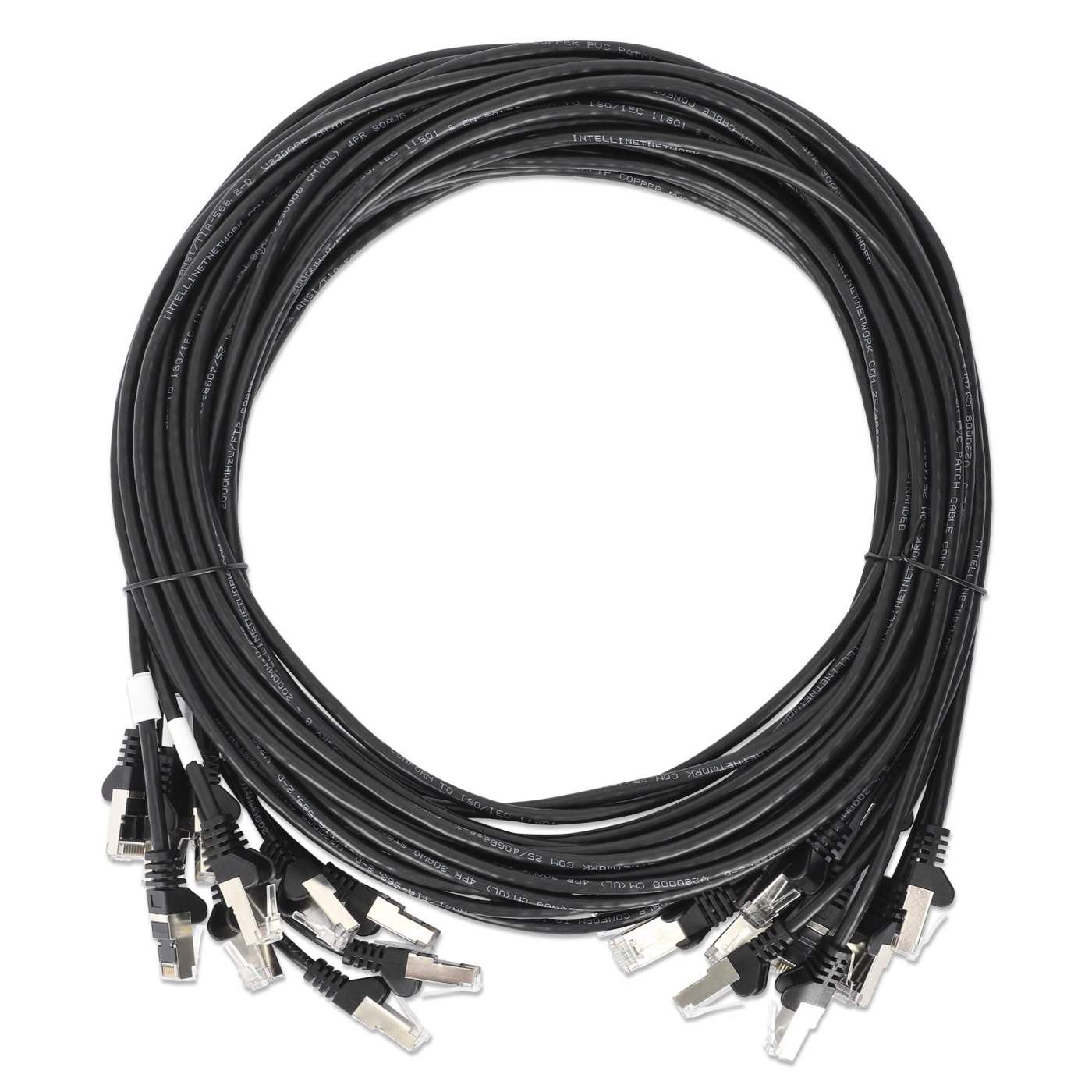 Cat8.1 U/FTP Slim Network Patch Cable, 0.5 ft., Black, 10-Pack