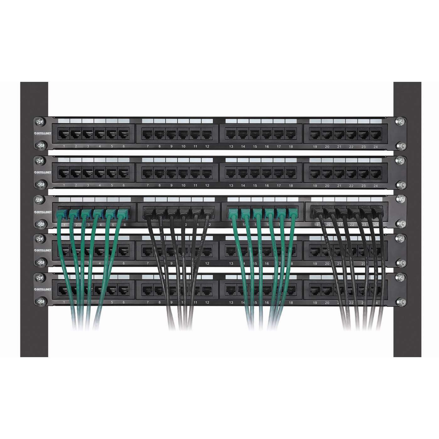 Cat8.1 U/FTP Slim Netw. Patch Cable, 5 ft., Green, 10-Pack