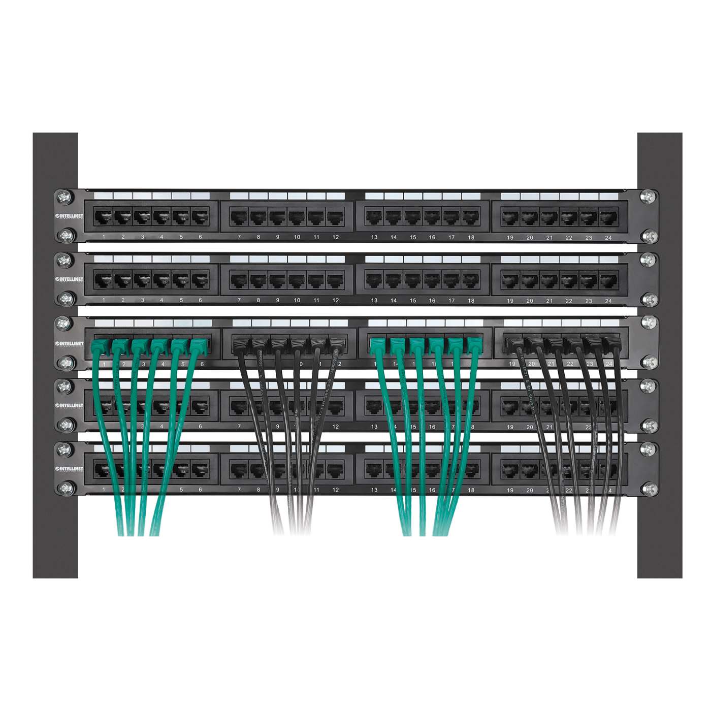 Cat8.1 U/FTP Slim Network Patch Cable, 0.5 ft., Green, 10-Pack Image 6