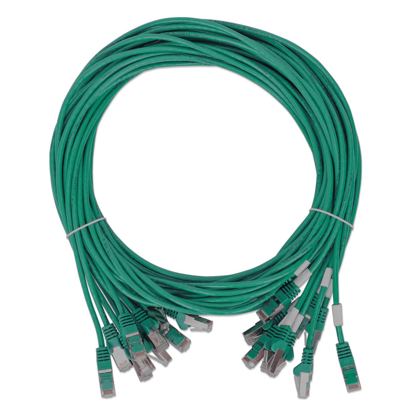 Cat8.1 U/FTP Slim Netw. Patch Cable, 5 ft., Green, 10-Pack