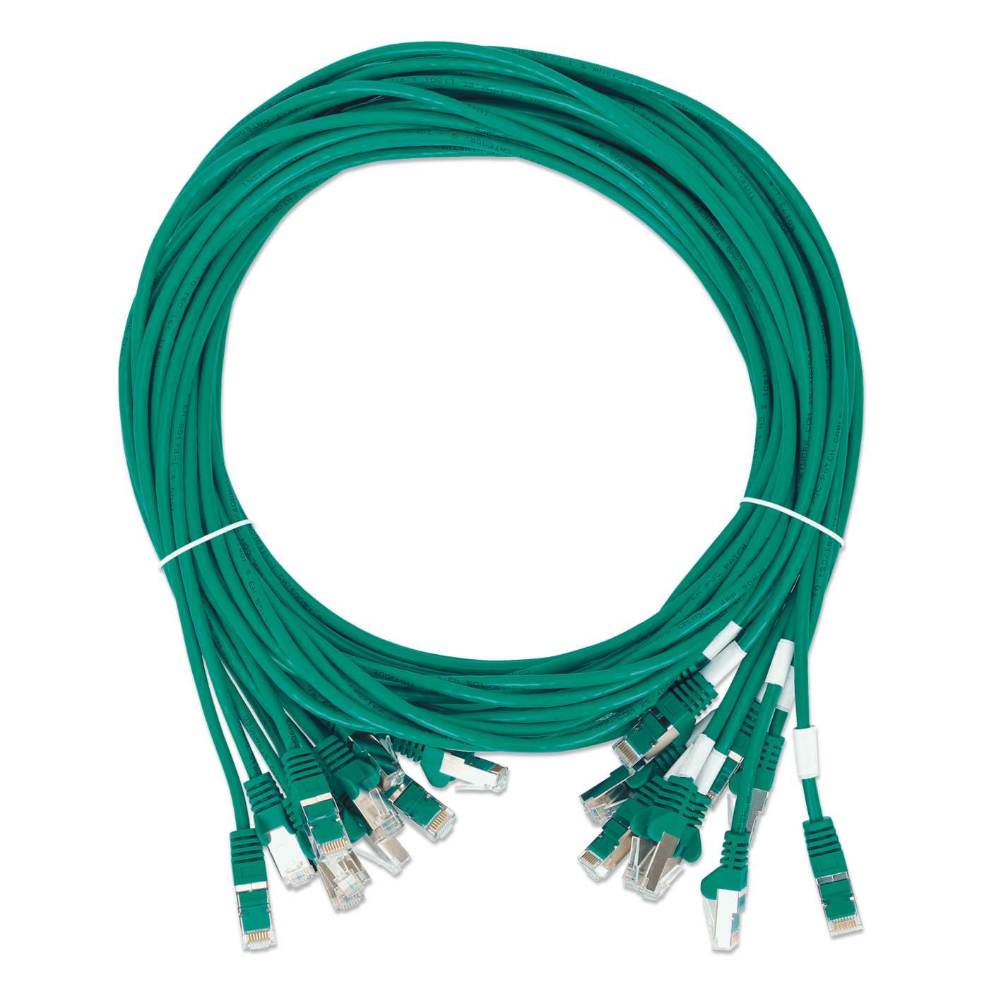Cat8.1 U/FTP Slim Network Patch Cable, 0.5 ft., Green, 10-Pack Image 7