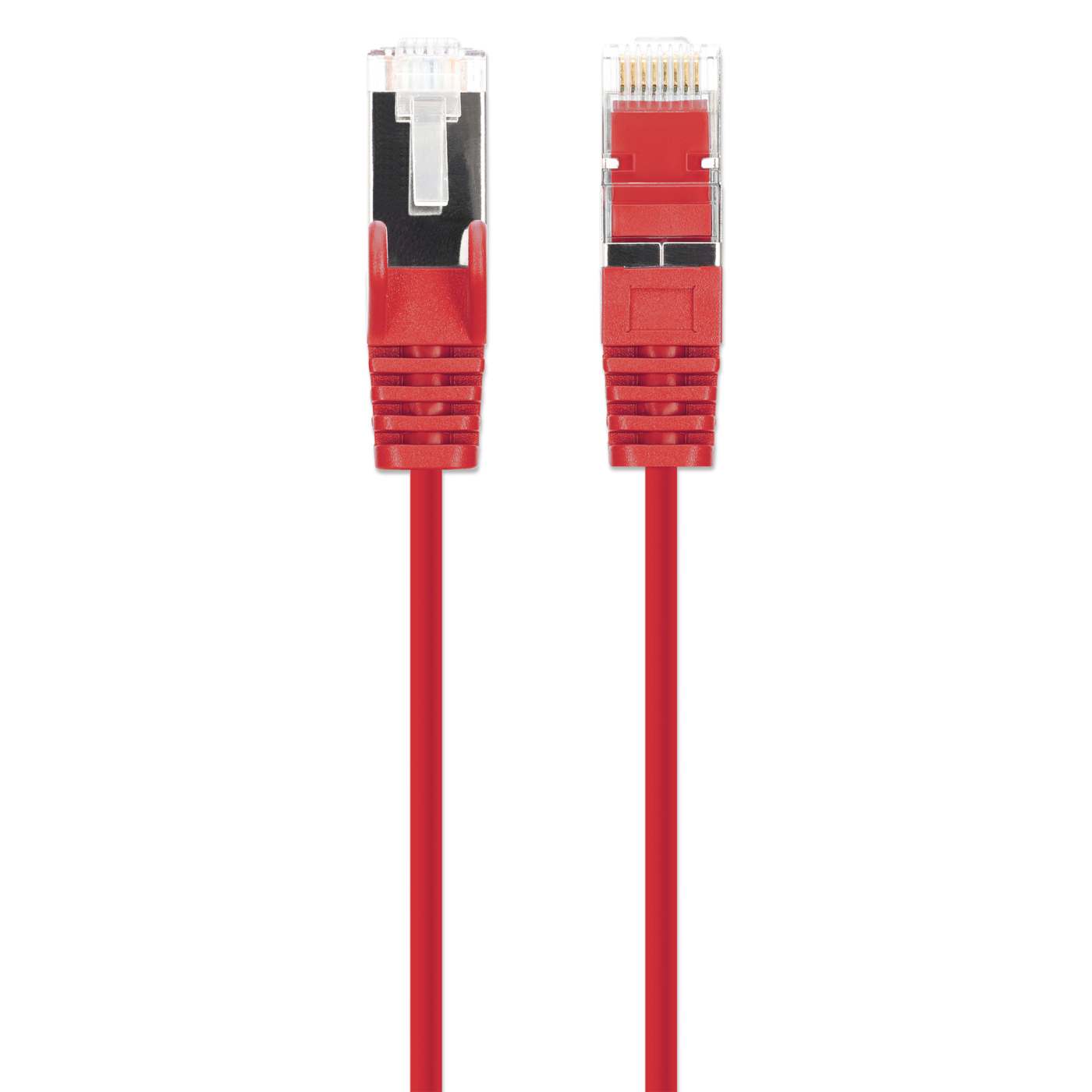 Cat8.1 U/FTP Slim Network Patch Cable, 0.5 ft., Red, 10-Pack Image 4