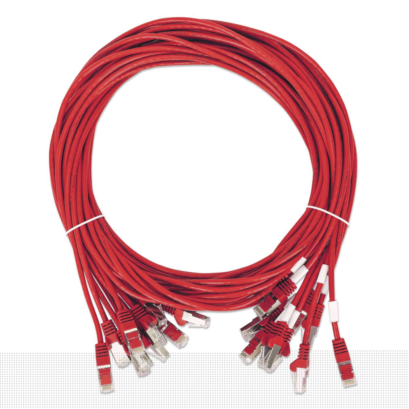 Cat8.1 U/FTP Slim Network Patch Cable, 0.5 ft., Red, 10-Pack Image 7