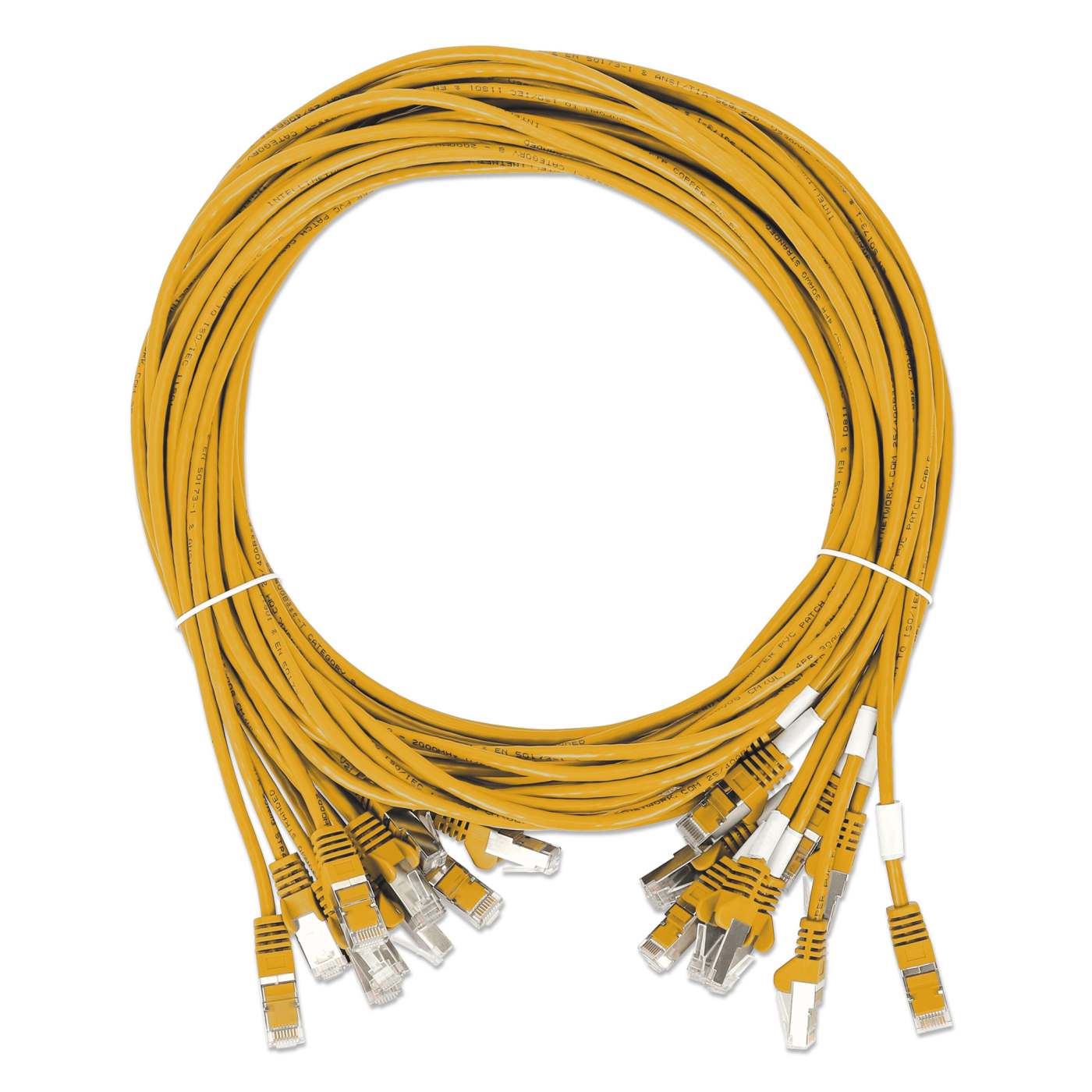 Cat8.1 U/FTP Slim Network Patch Cable, 0.5 ft., Yellow, 10-Pack Image 7