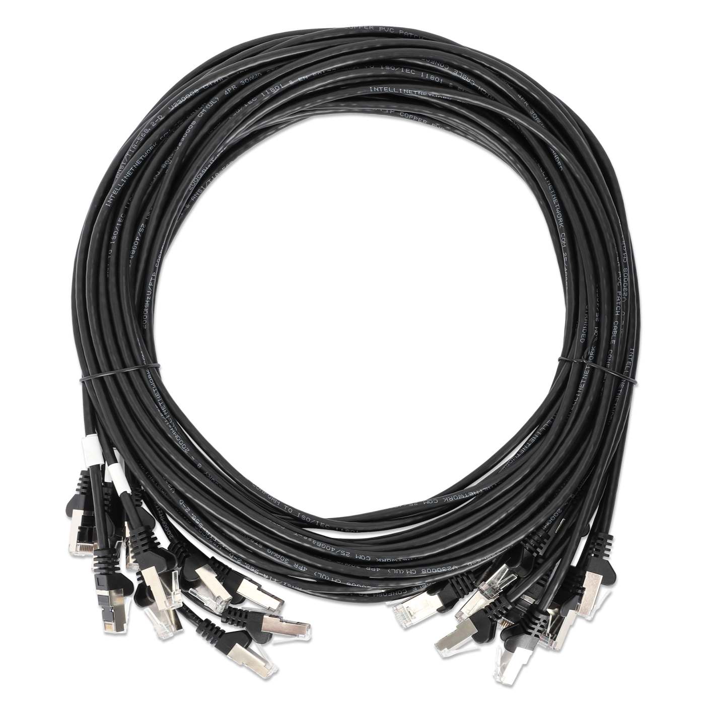 Cat8.1 U/FTP Slim Network Patch Cable, 10 ft., Black, 10-Pack Image 7