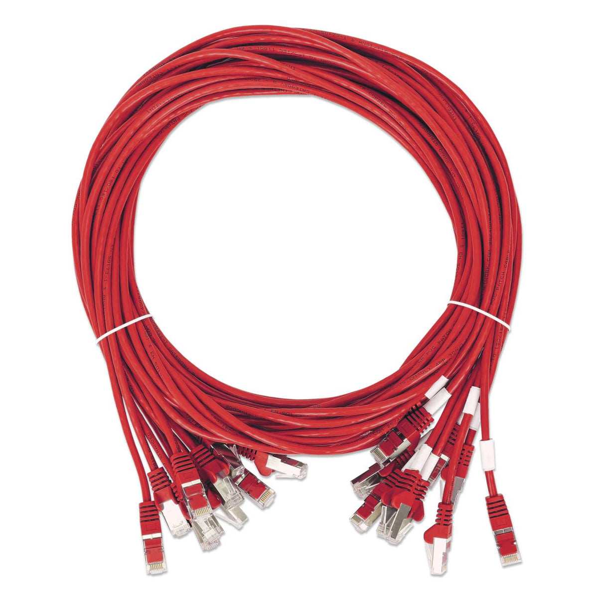 Cat8.1 U/FTP Slim Network Patch Cable, 7 ft., Red, 10-Pack Image 7