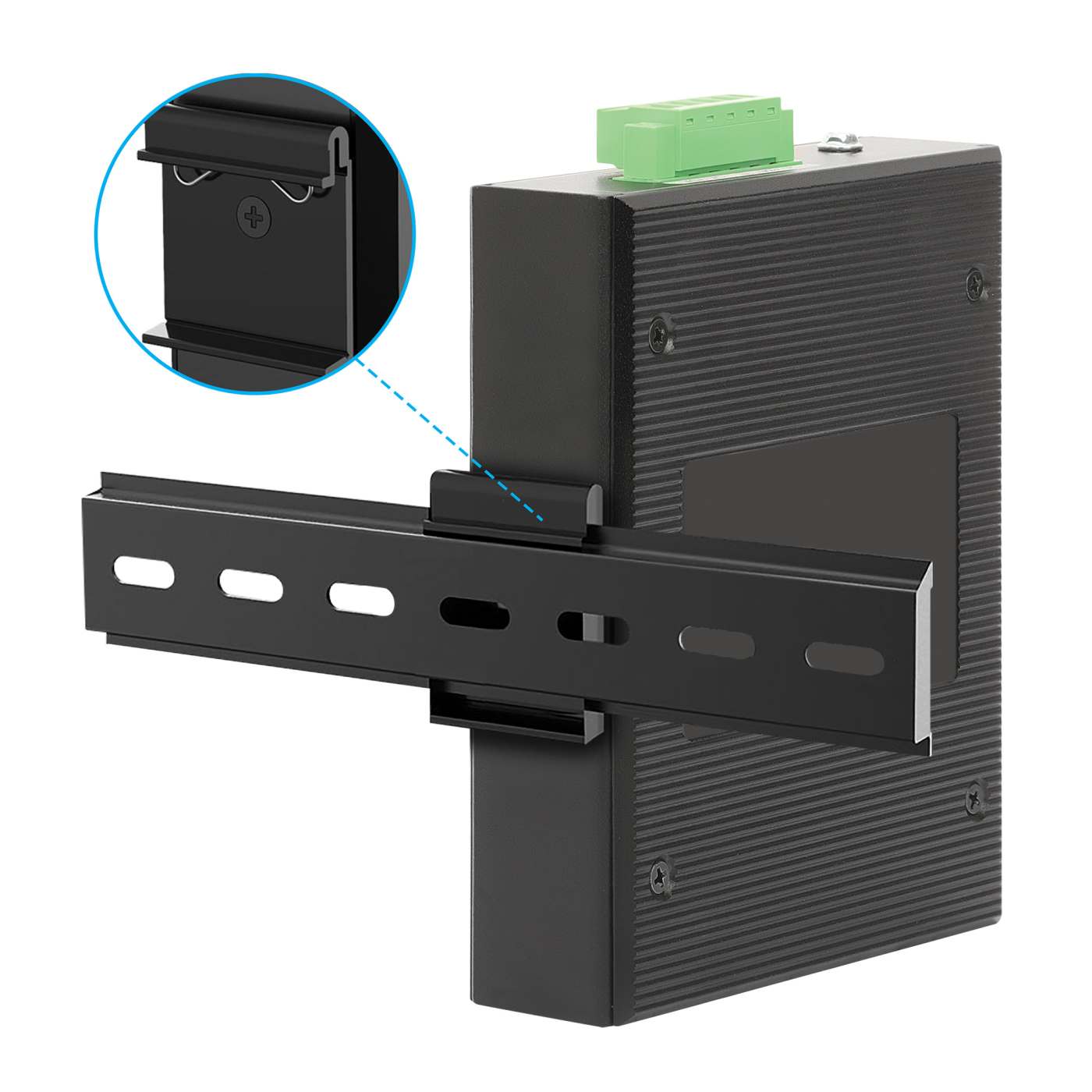 Industrial 4-Port Gigabit Ethernet PoE++ Switch with 2 SFP Ports Image 8