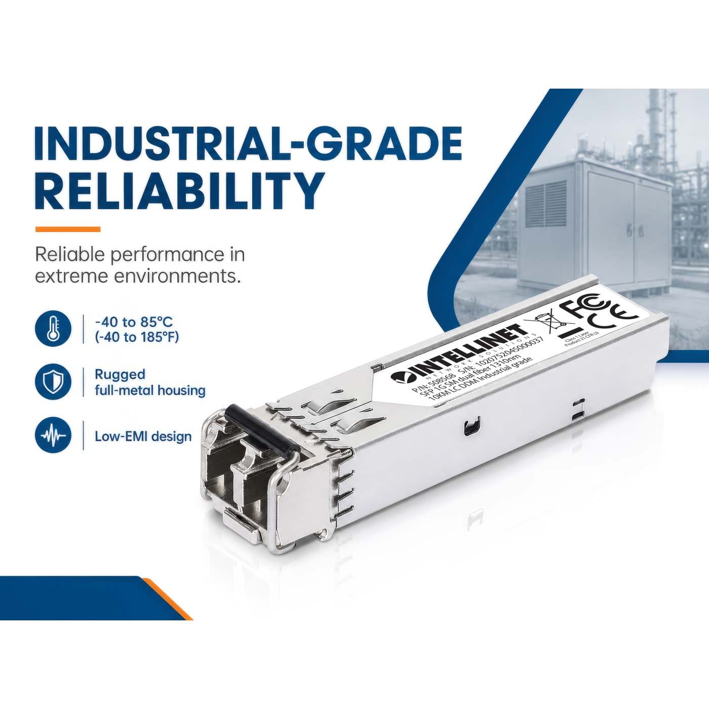 Industrial Gigabit Fiber SFP Optical Transceiver Module Image 6
