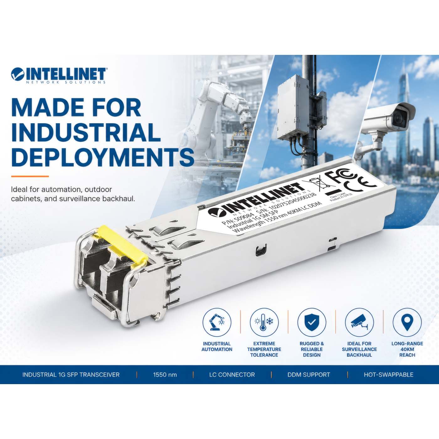Industrial Gigabit Fiber SFP Optical Transceiver Module Image 7