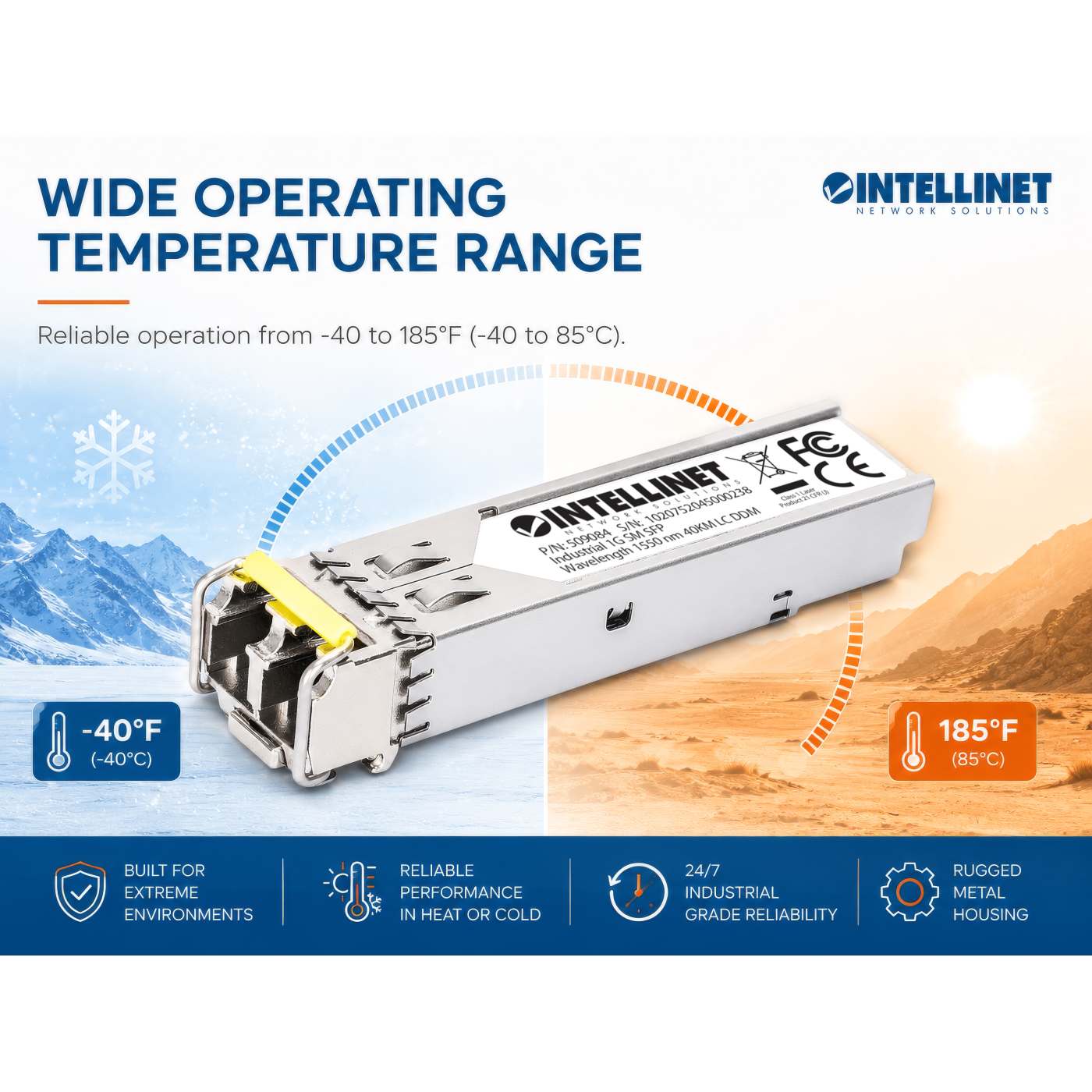 Industrial Gigabit Fiber SFP Optical Transceiver Module Image 8
