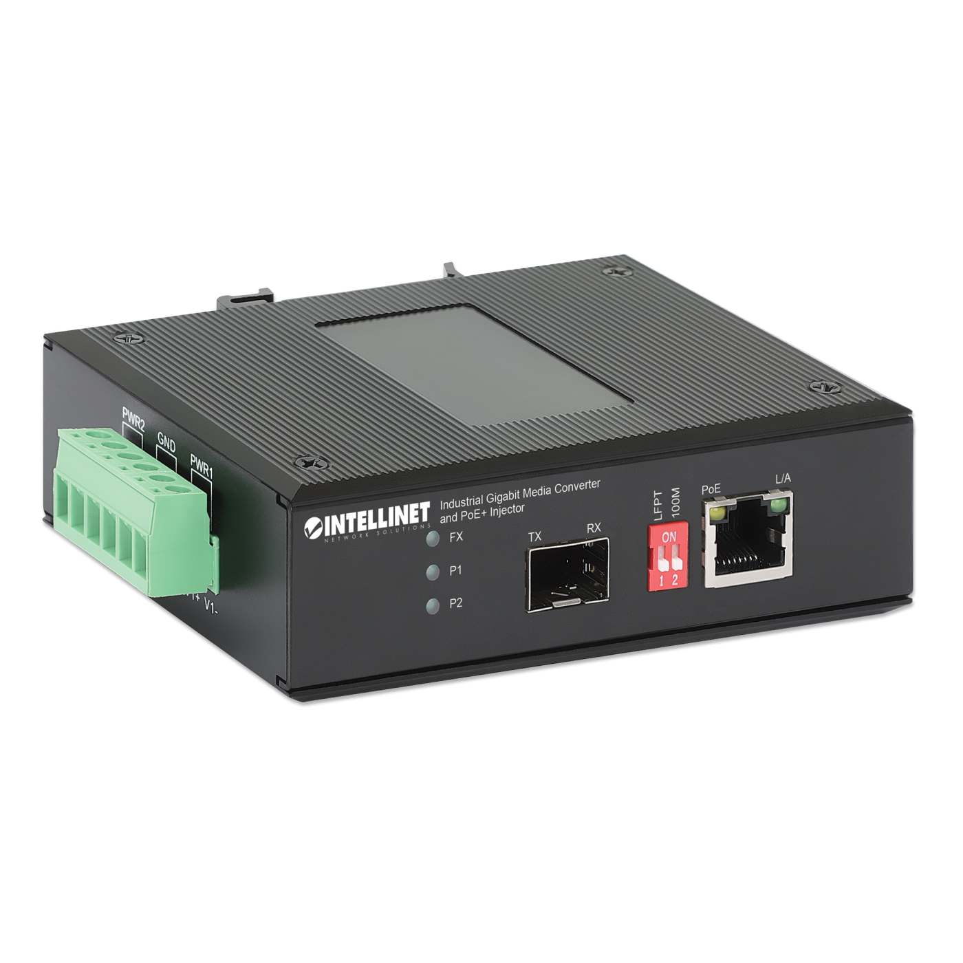 Industrial Gigabit Media Converter and PoE+ Injector Image 4