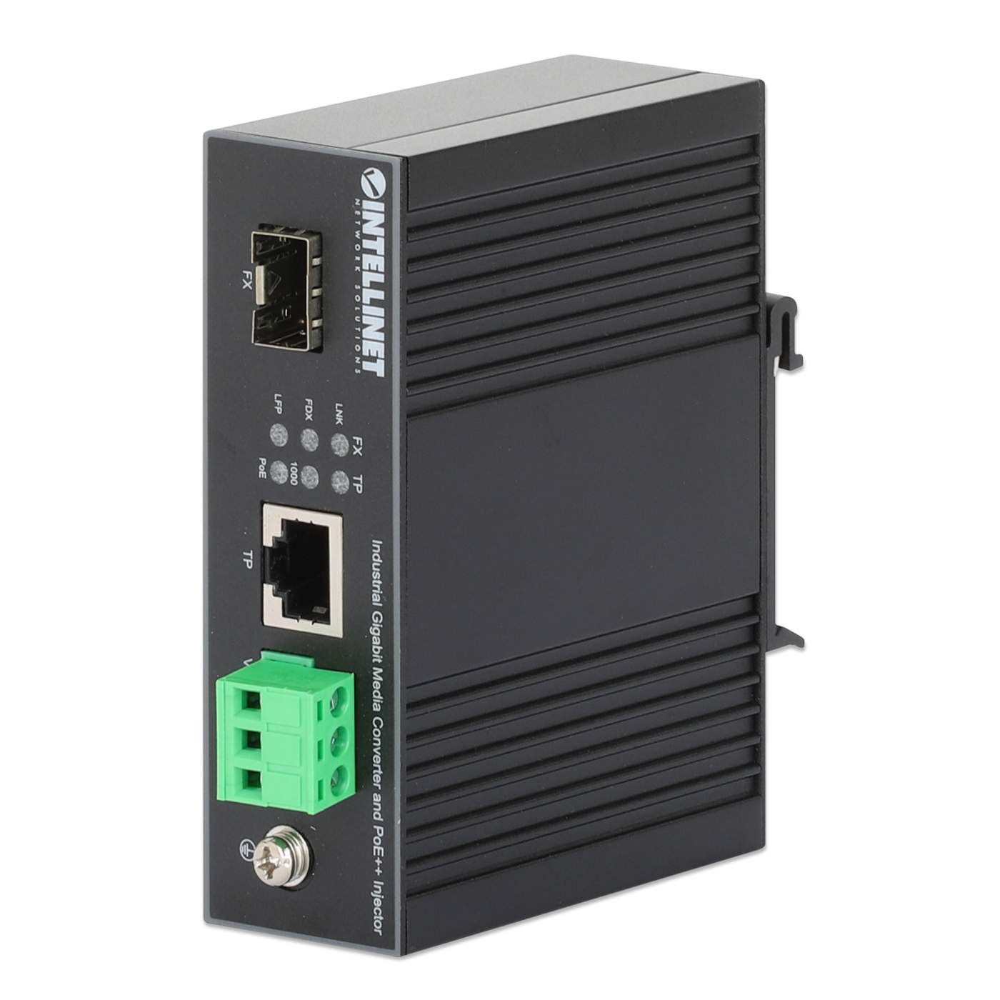 Industrial Gigabit Media Converter and PoE++ Injector Image 1