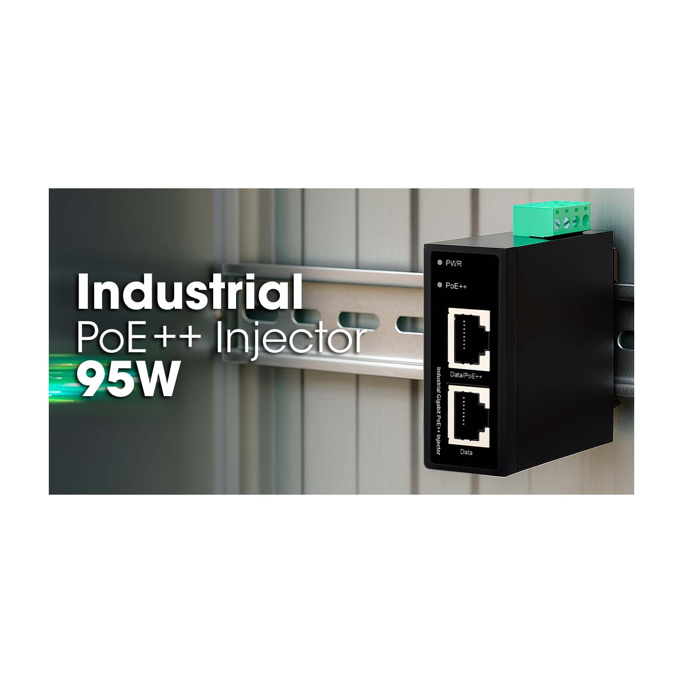 Industrial Gigabit PoE++ Injector Image 10