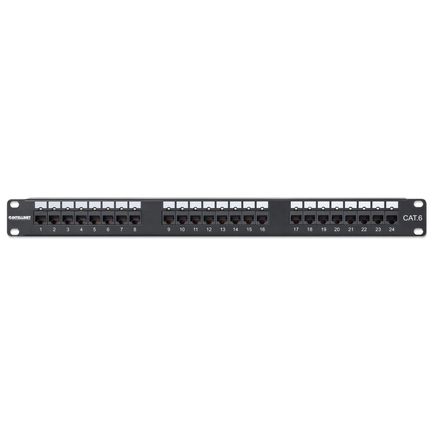 Port Identifier Cat6 24-Port Patch Panel with LEDs, 1U Image 3