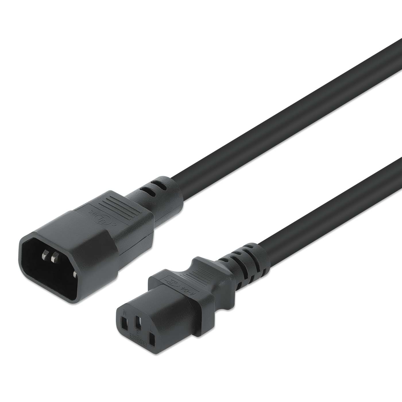 Power Extension Cord C13 to C14, 3 ft. Image 1