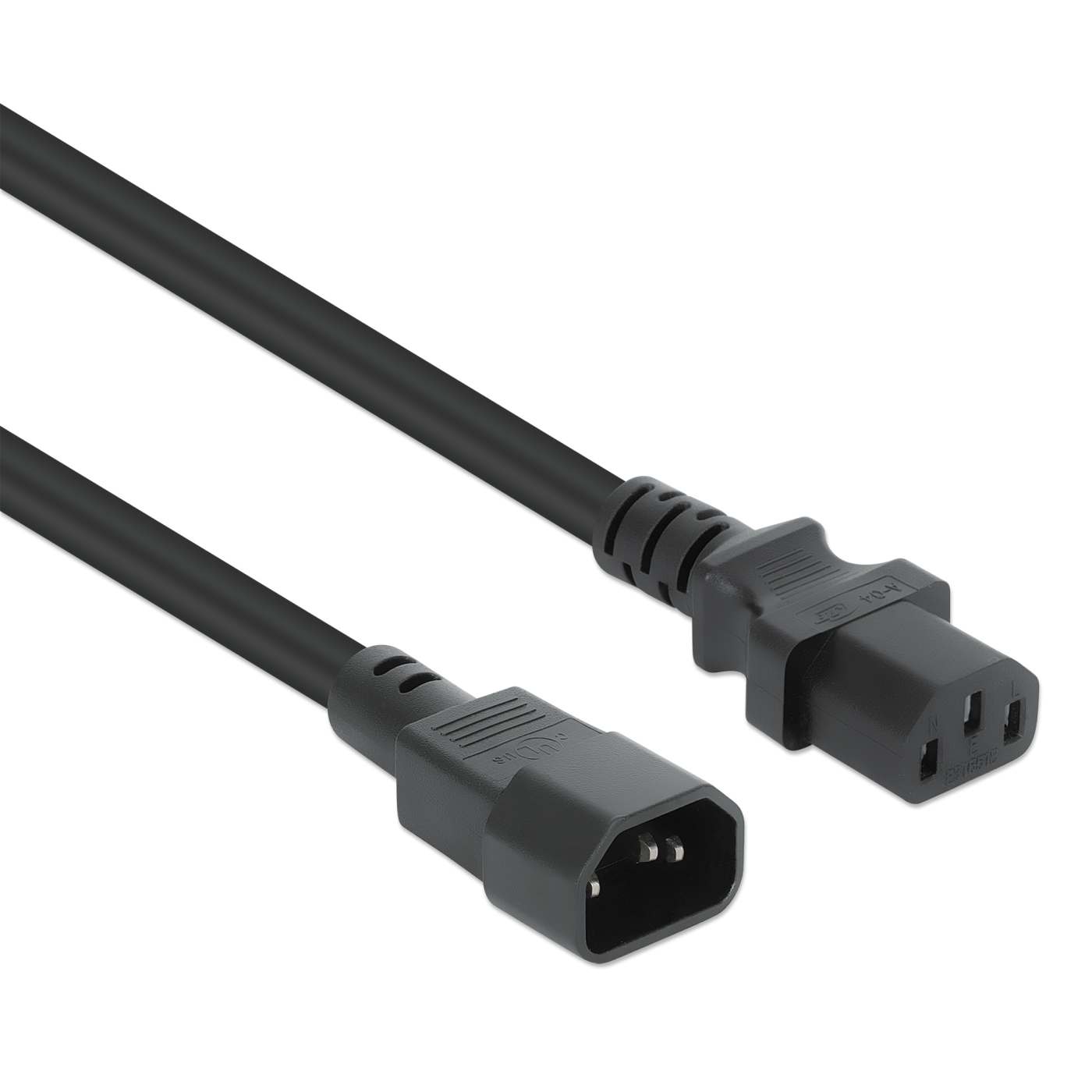 Power Extension Cord C13 to C14, 3 ft. Image 2