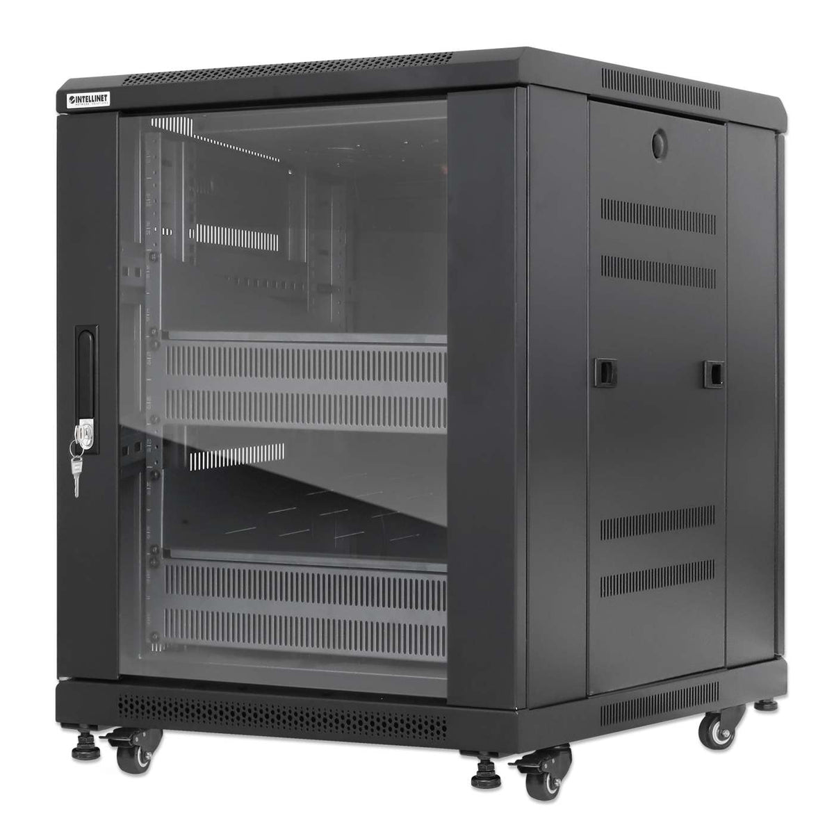 Pro Line Network Cabinet with Integrated Fans, 12U Image 1