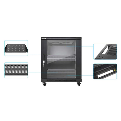 Pro Line Network Cabinet with Integrated Fans, 12U Image 8