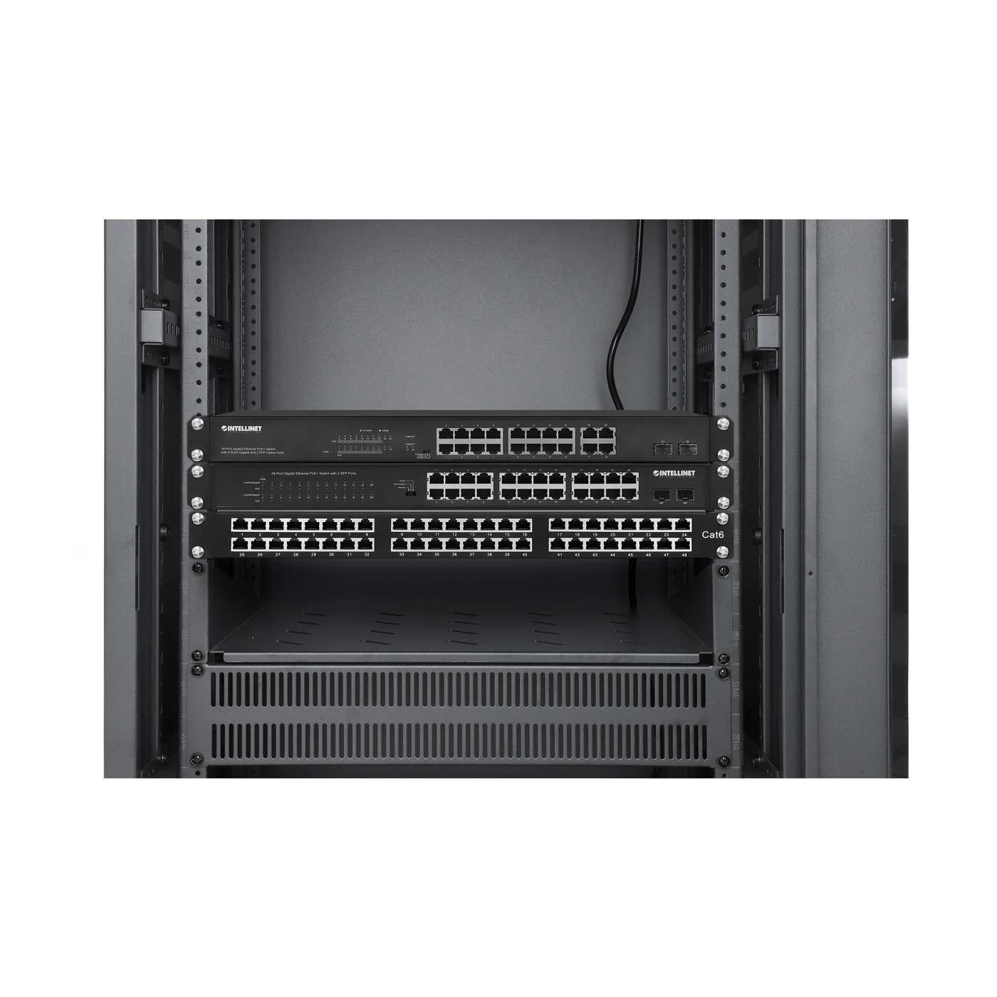 Pro Line Netw. Cabinet w/ Integrated Fans, 12U 716215